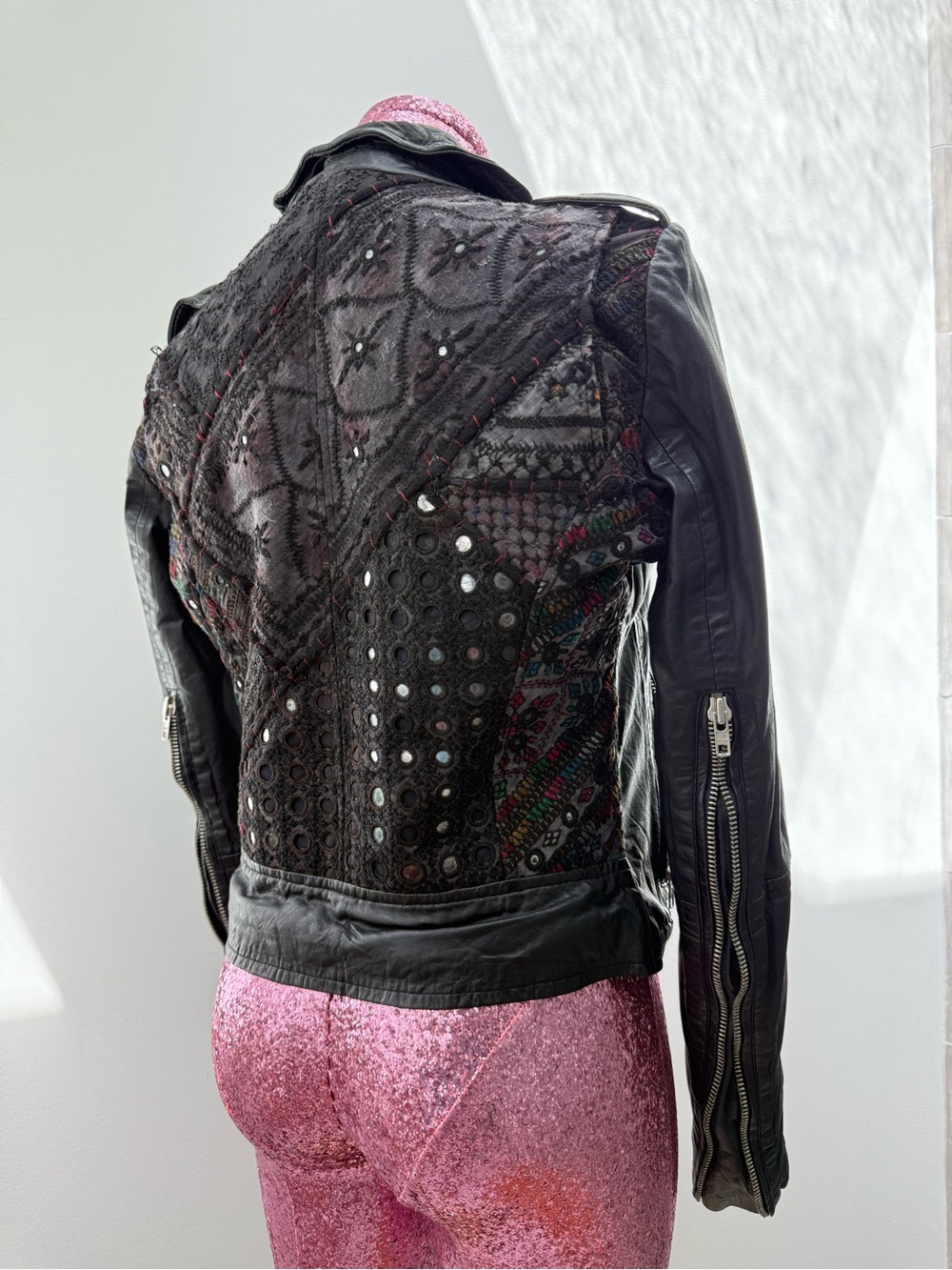 Muubaa Aztec Free People Leather Jacket RARE - Picture 10 of 16